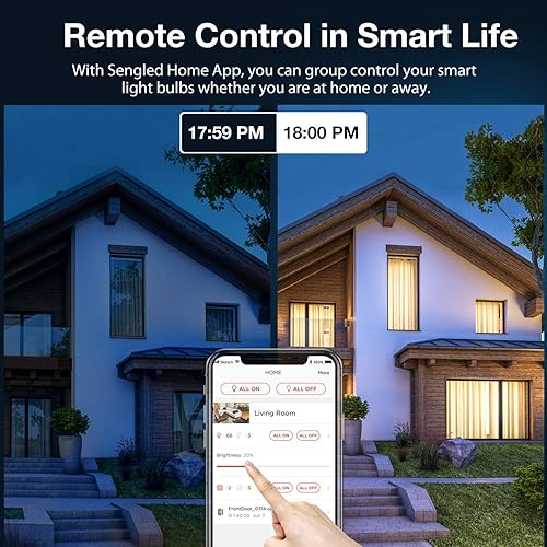 Miniatura 5 de Sengled Kit de inicio de bombillas inteligentes, bombillas inteligentes que funcionan con Alexa, Google Home, 2700 K, bombillas blancas suaves de