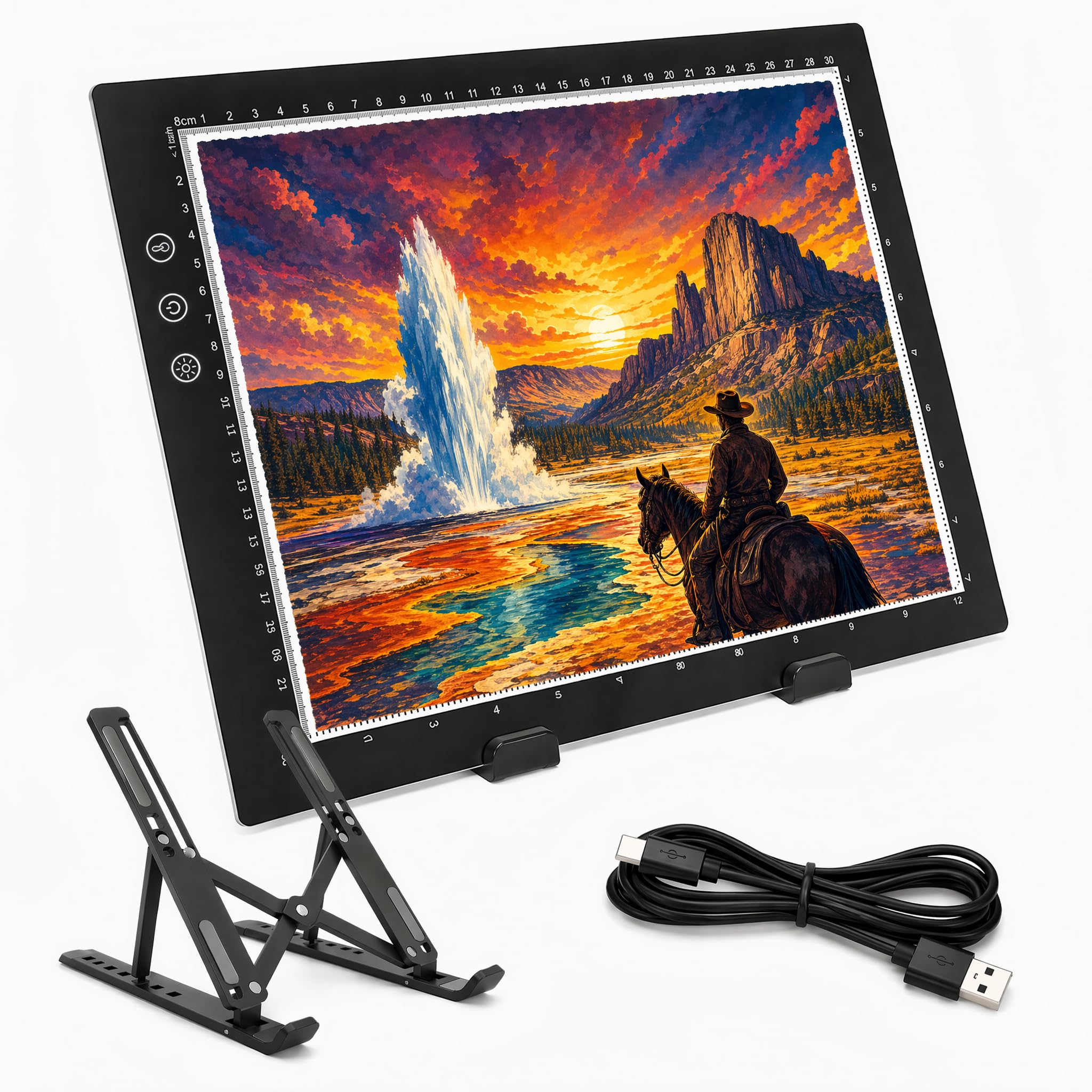 Amazon.com: Premium A4 Tracing Light Box with Stand, 8 Levels