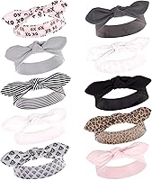 Vista 104 de Hudson Baby Cotton and Synthetic Headbands, Size 0-24 Months