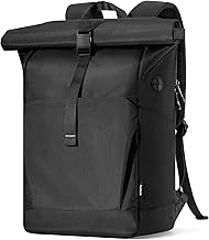 Inateck Sac à Dos Loisir Enroulable Femmes Homme 25L-30L Extensible pour Ordinateur Portable 17.3" avec Port pour Ecouteurs/Chargeurs et Compartiment à Chaussures Séparé