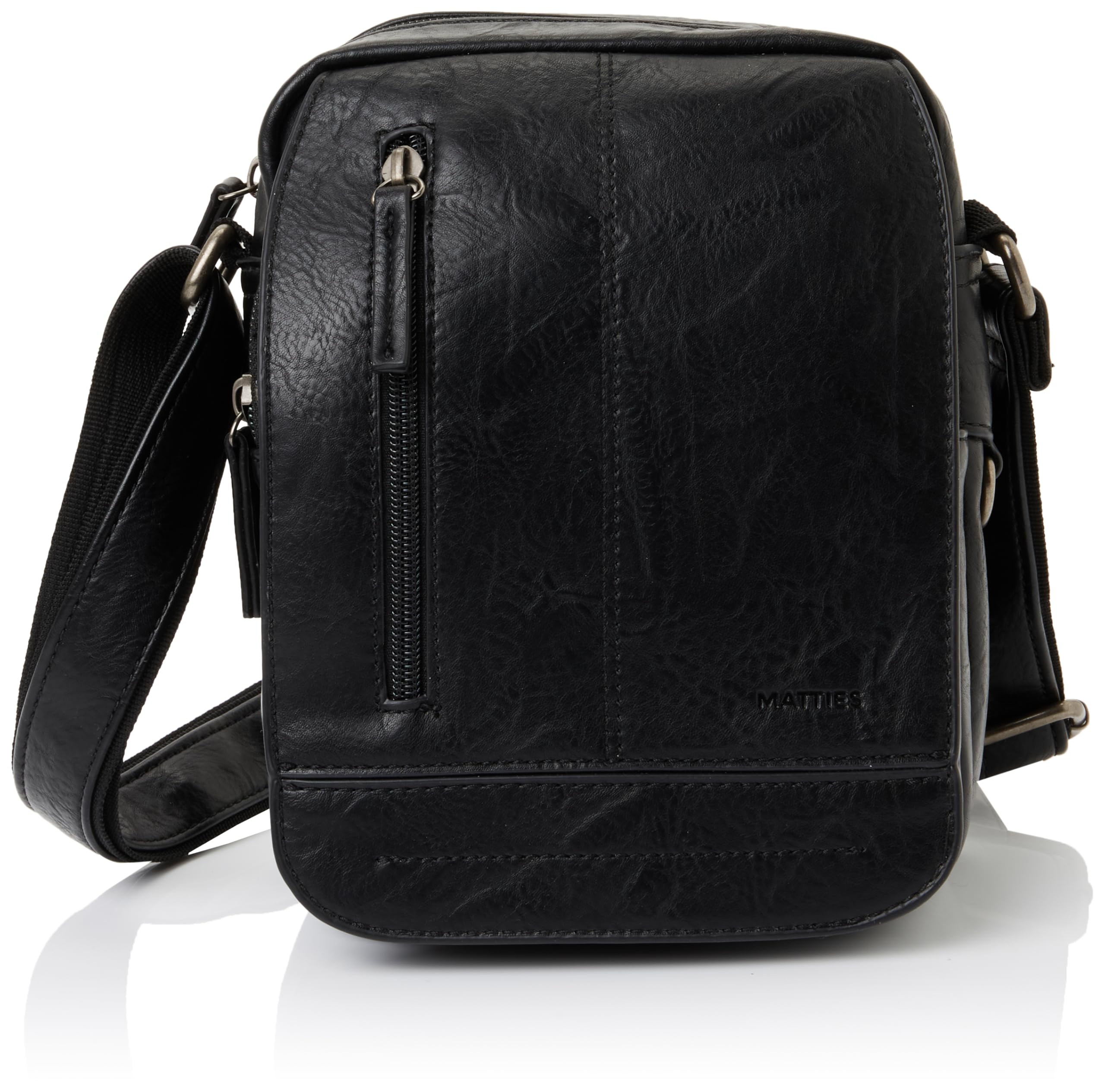 MATTIES Men's Classic Sport Bags, Black/White, 0cm x 17cm x 22cm