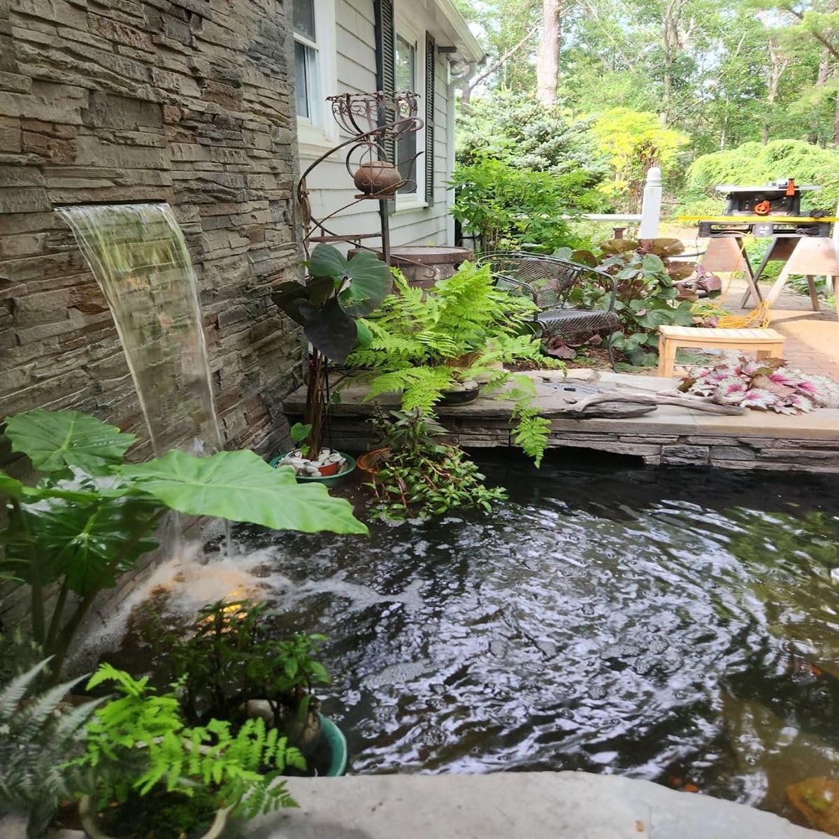 Telo impermeabile per stagni koi, spessore 0,12 mm, per caratteristiche da giardino, disponibile in 3 x 5 m, 6 x 8 m, 9 x 11 m, 12 x 16 m, 15 x 15 m