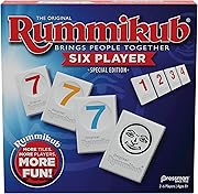 Rummikub Six Player Edition - The Classic Rummy Tile Game - More Tiles and More Players for More Fun! by Pressman , Blue