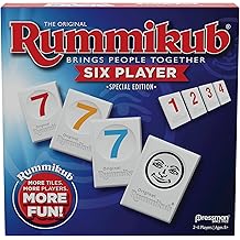 Rummikub Six Player Edition - The Classic Rummy Tile Game - More Tiles and More Players for More Fun! by Pressman , Blue