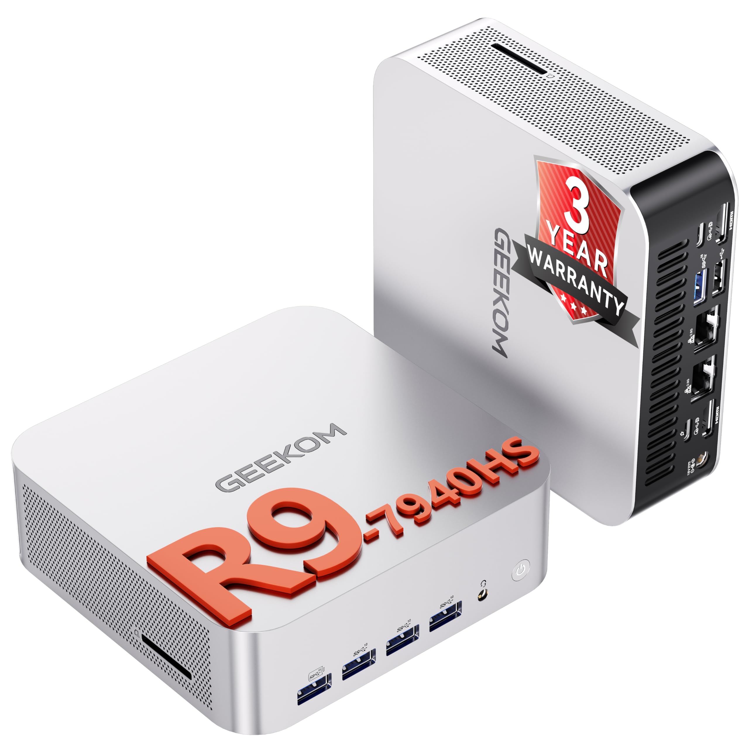 GEEKOM A7 Max Flagship Mini PC 2026, AMD Ryzen 9 7940HS(Beats