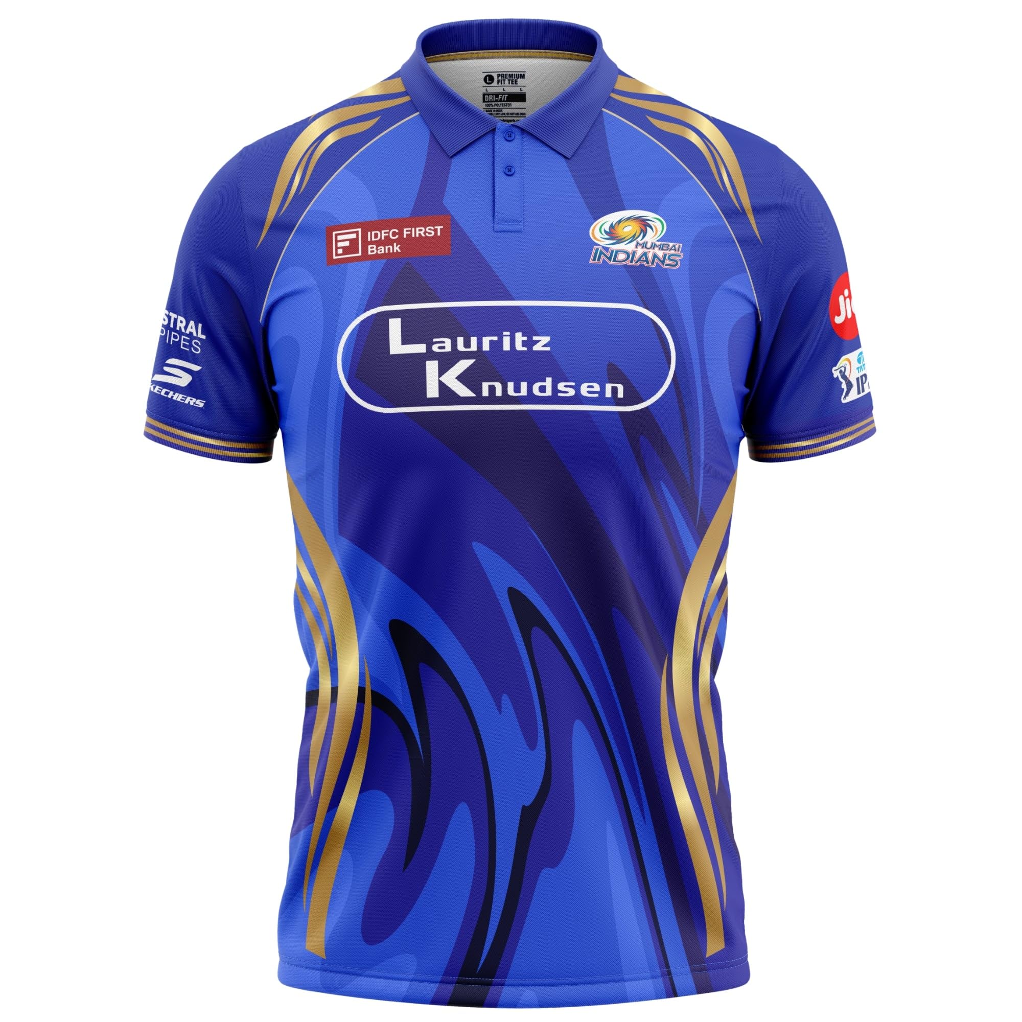 Mumbai Cricket Fan Jersey - 100% Quick-Dry Polyester - with Name Personalization