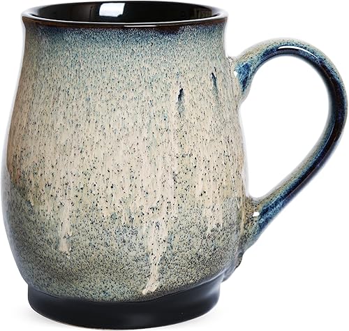 Bosmarlin - Taza de cerámica extra grande para café, 25 onzas, apta para lavavajillas y microondas, taza grande y sobredimensionada para té para