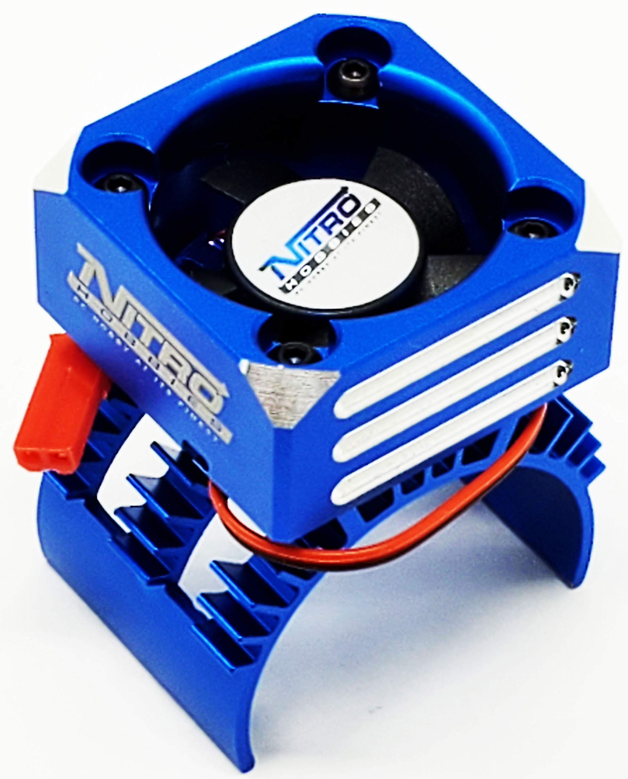 NHX 30mm Alum Case Cyclone Cooling Turbo 1/10 Motor Fan Blue (30mm x 30mm, 28000 RPM, For: 540 / 550 Motor, Hobby RC Vehicles)