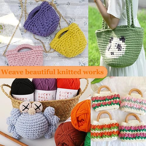 Miniatura 4 de Hilo para ganchillo, hilo suave de 3.53 oz para ganchillo, hilo de ganchillo para suéter, sombrero, calcetines, mantas (verde)