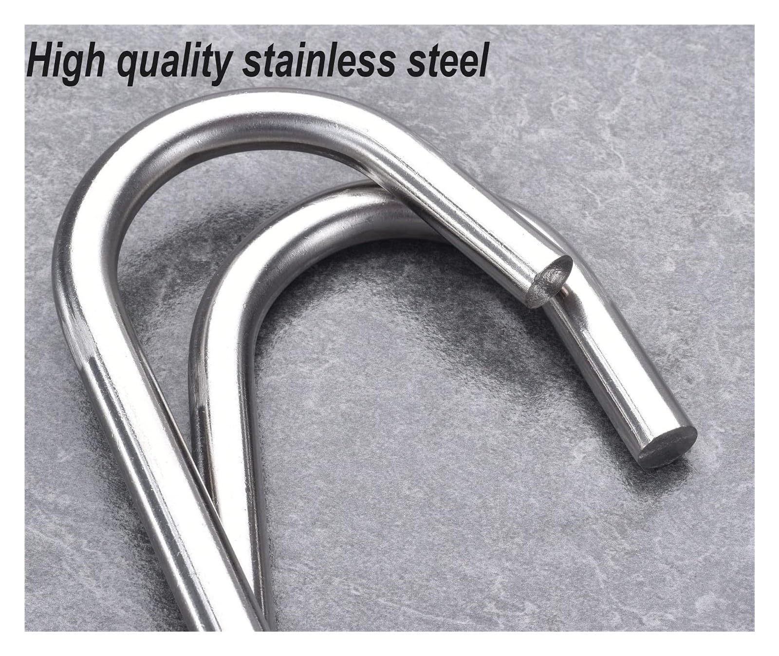 12 mm robuste Fleischhaken, 25,4 cm Edelstahl-S-Haken, 4 Stück