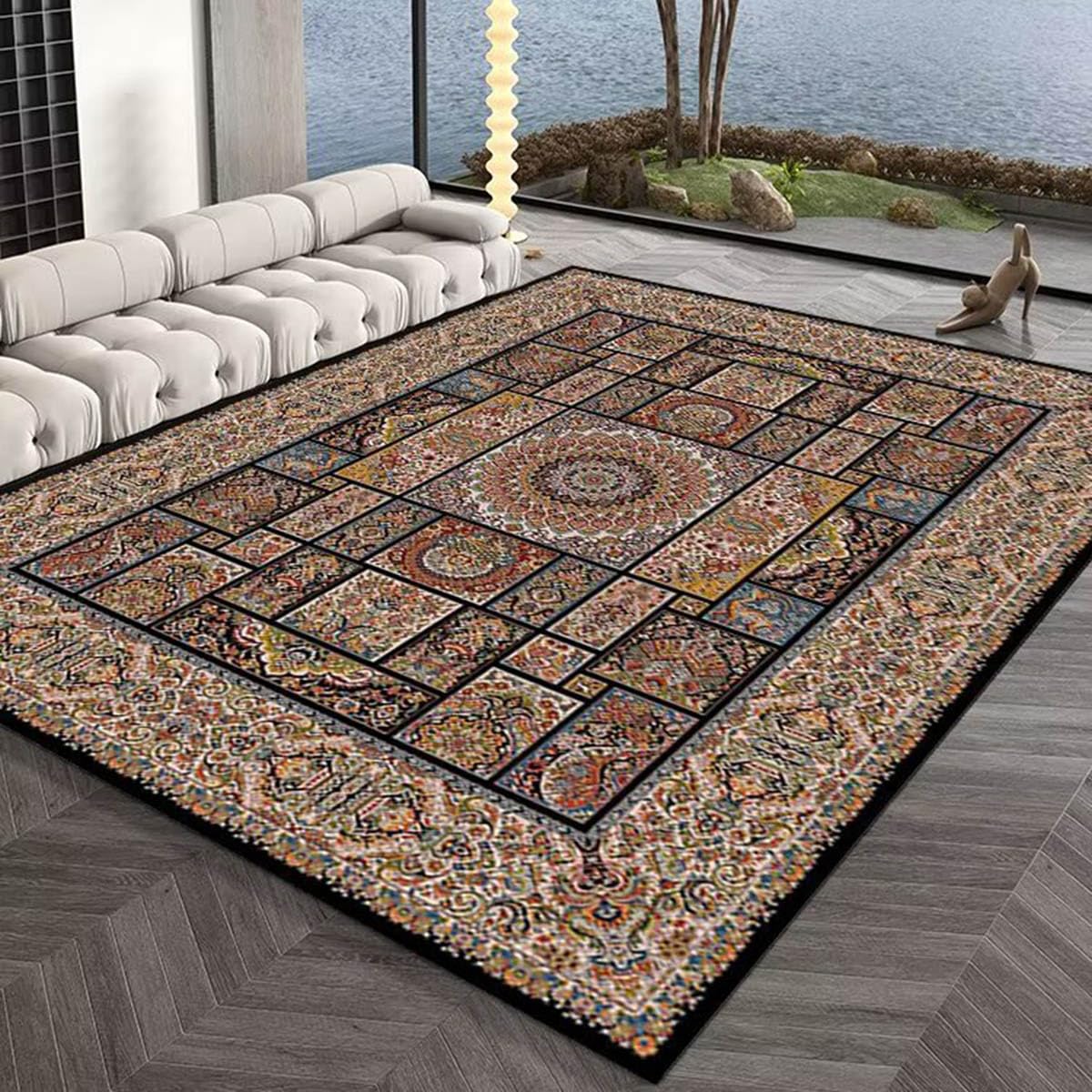 Tapis vintage lavable SSWH pour sublimer votre balcon ou terrasse
