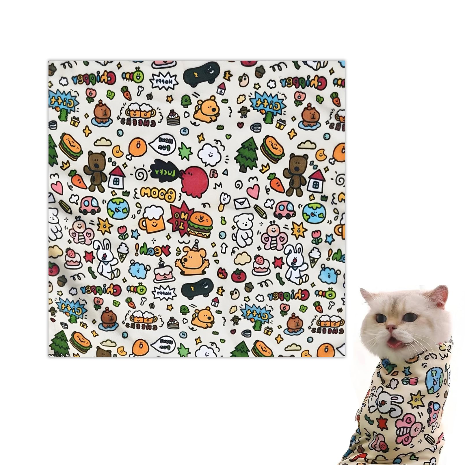 Katzenpflegetasche,Tragbarer Katzenwickel,Selbstklebende,Verstellbare Decke für Katzen,Pflegeprodukte für Katzen,Ohrenreinigung,Zähneputzen,Multifunktionales Haustierwerkzeug