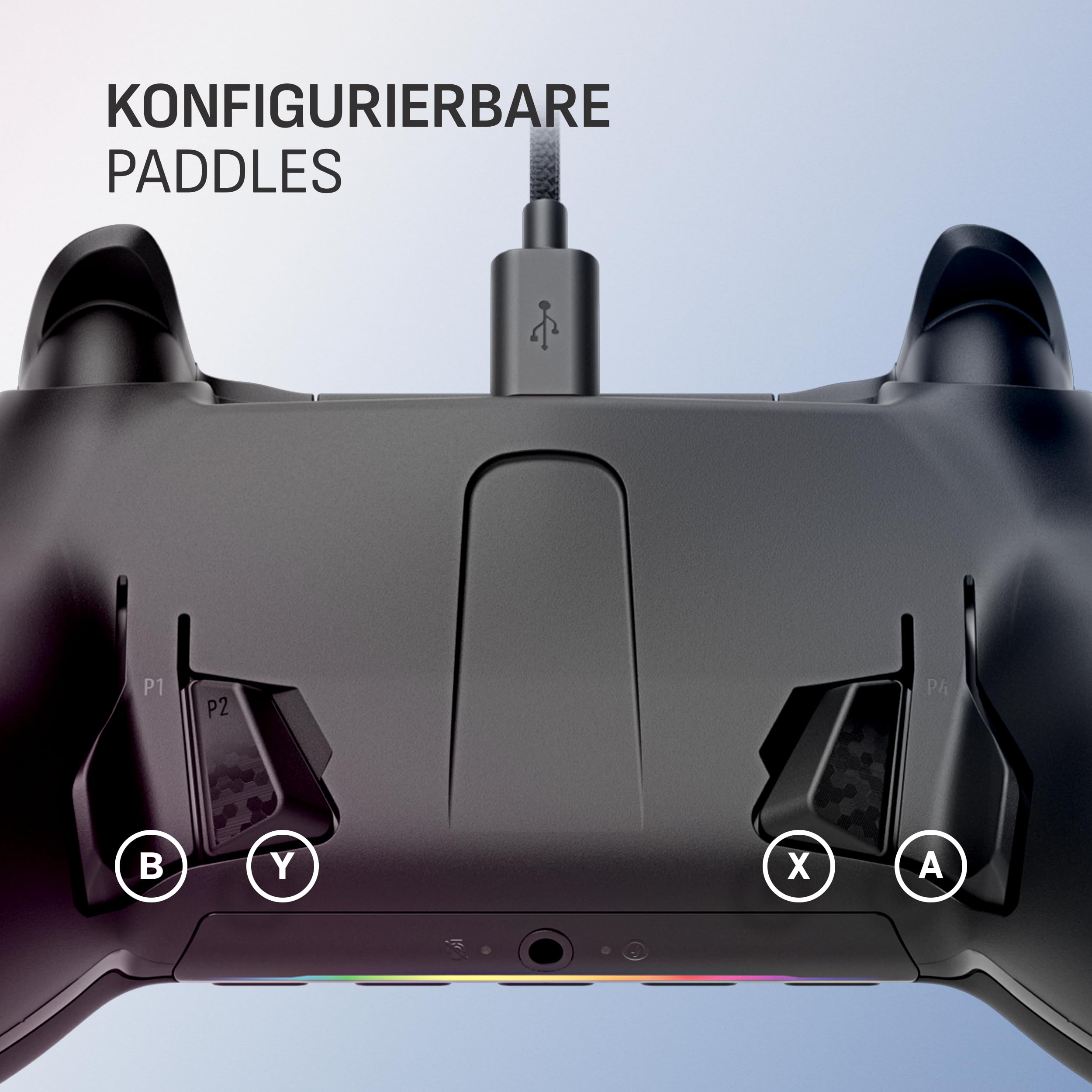 Scuf ENVISION V2 (2025) Kabelgebundener Gaming-Controller für PC – Schwarz | Anti-Drift-Daumenstifte, Fünf Abnehmbare G-Tasten, Abnehmbare Rücken-Paddles