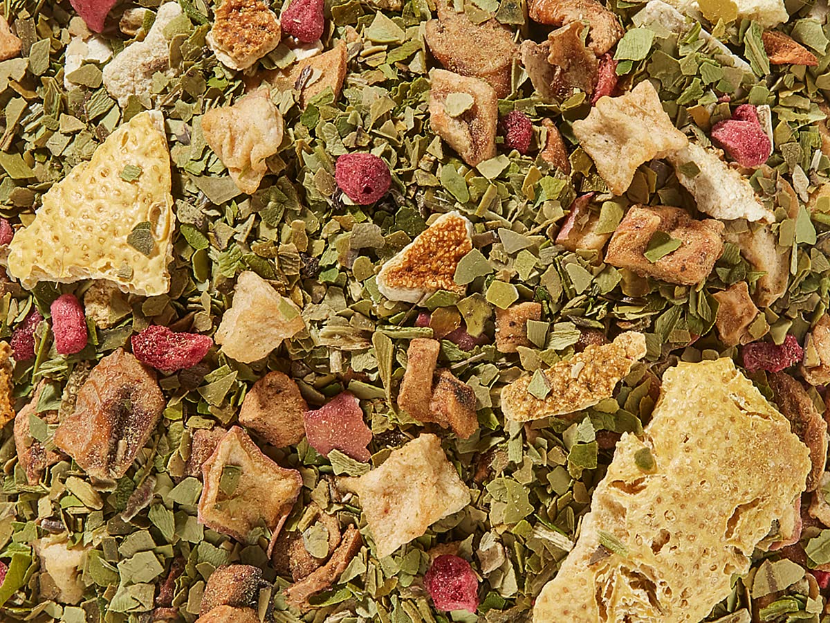 1kg - Mate - ZITRONE & HIMBEERE - aromatisierte Mate-Teemischung
