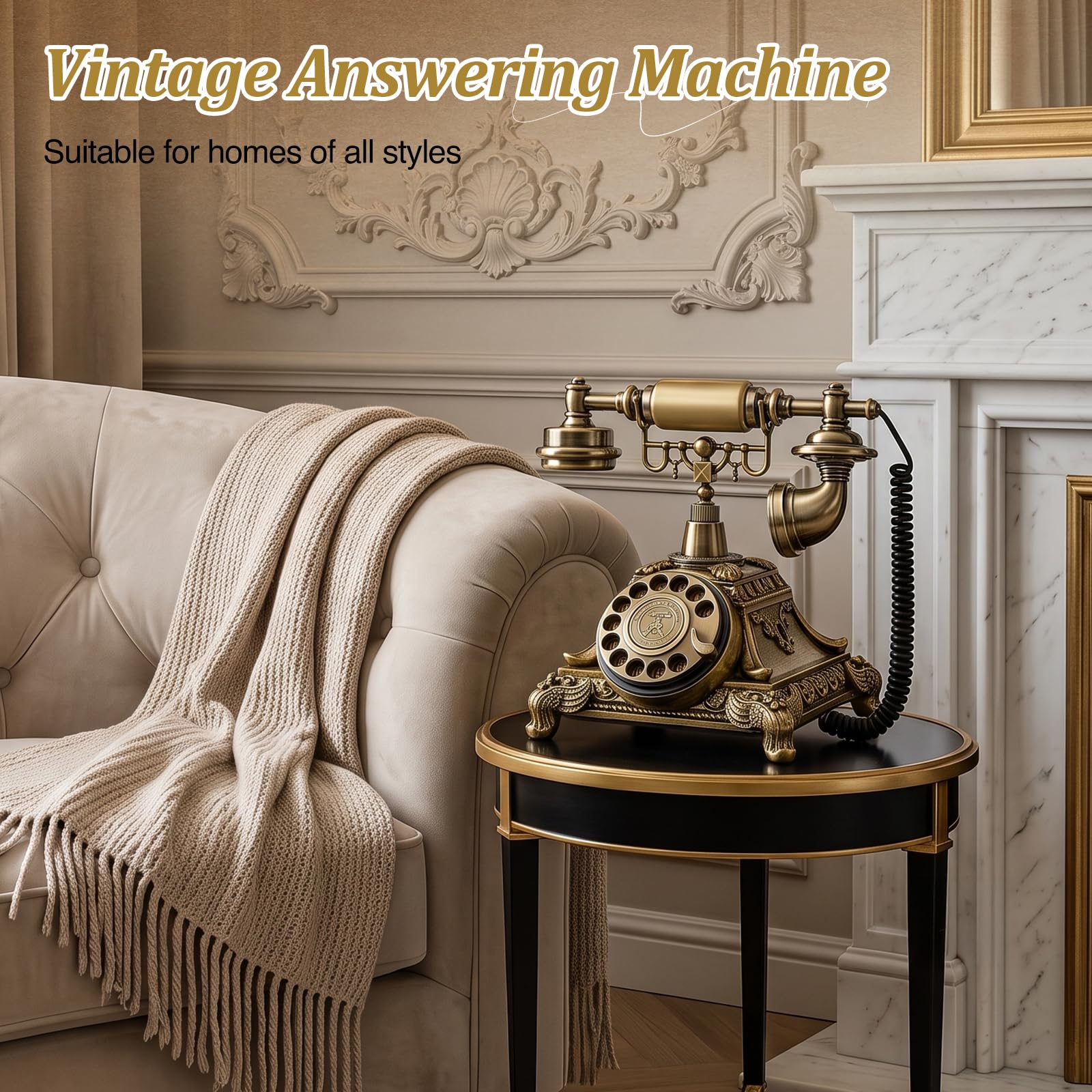 Livre d'or audio, messages d'enregistrement téléphonique, téléphone rétro pour livre d'or de mariage alternatif, messages audio pour les invités pour mariages, banquets et fêtes