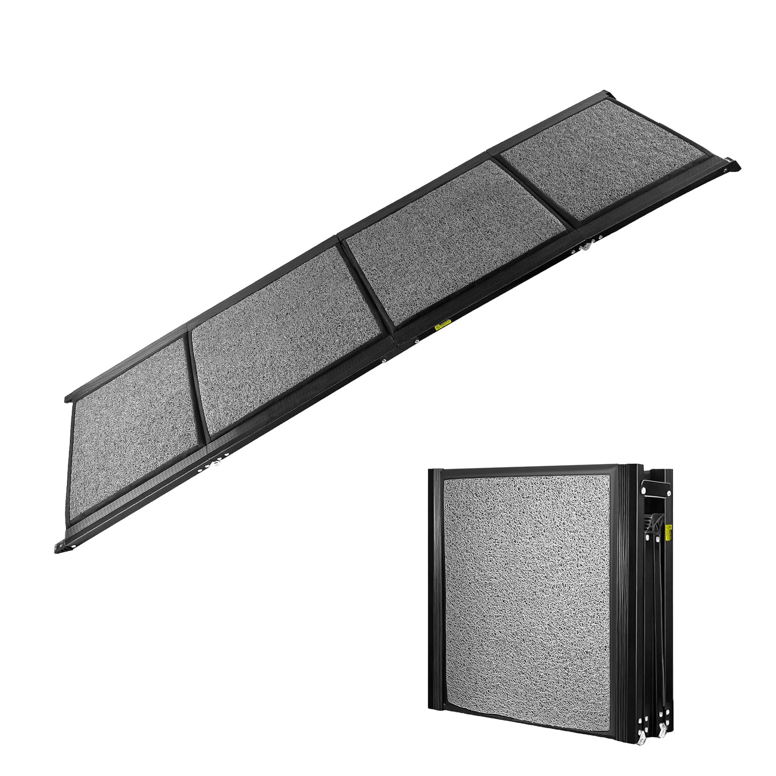 Dog Ramp for Car, Foldable Dog Ramps with Non-Slip Rug Surface Dog Car Ramp for SUV Car & Truck, Portable Dog Ramp Up to 200LBS (71" L x 20" W)