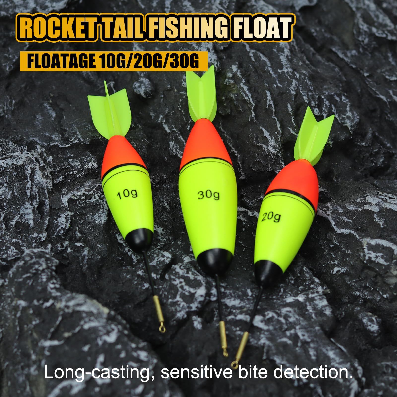 Angel-Schwimmer, beleuchtet, hohe Empfindlichkeit, 10 g/20 g/30 g, Tag- und Nachtangeln für Crappie, Zander, Wels, Barsch, Forelle, ohne Batterien