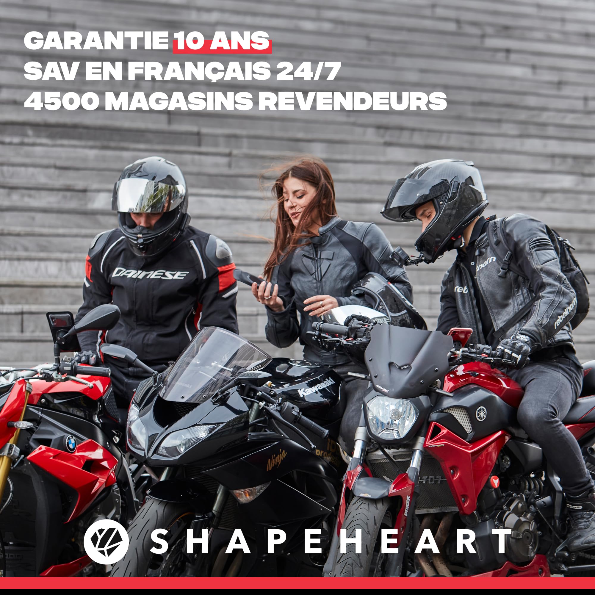 Shapeheart Pochette Téléphone Magnétique de Rechange Étanche et Tactile | Compatible tous Smartphones | Pour Support Vélo, Moto, Voiture, Brassard et Ceinture | Clap et Retrait 1 Geste | Weatherproof