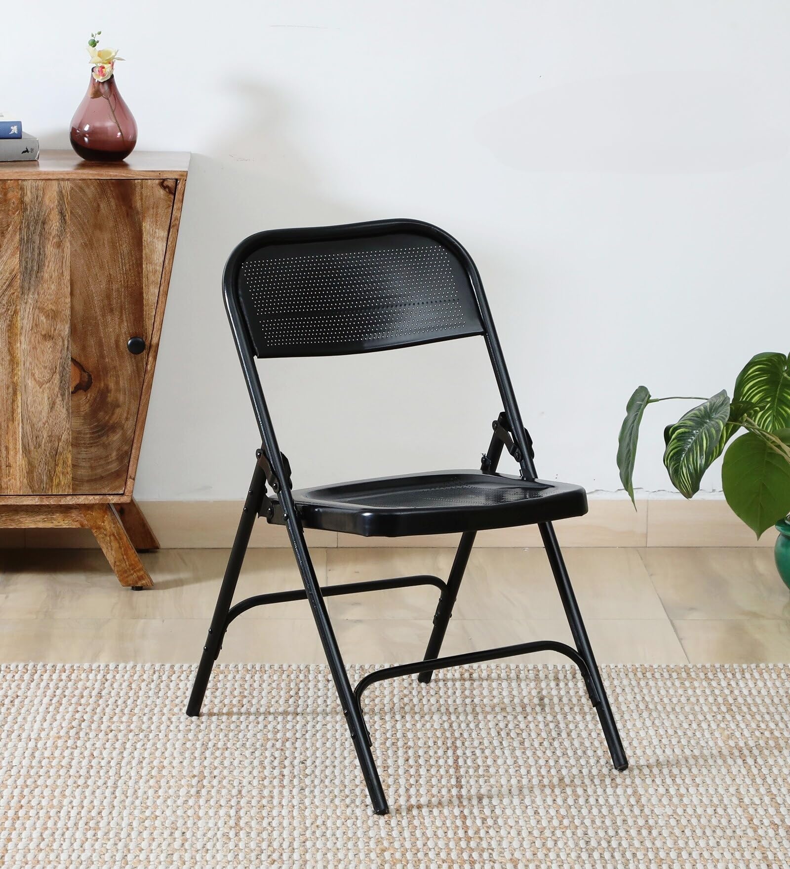 FURNIMAX Standard Folding Metal Chair | Heavy Duty Foldable Chair