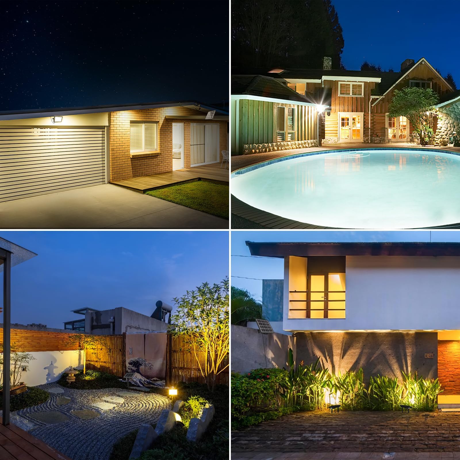 CLY Faretto LED Da Esterno Solare 30W 2600LM Faro LED Esterno 2700K-6500K | Con Pannello Solari Luce Solare Esterno 2 Modalità Dinamiche Timer 5000mAh Faretti Solari Impermeabile IP66 Per Giardino