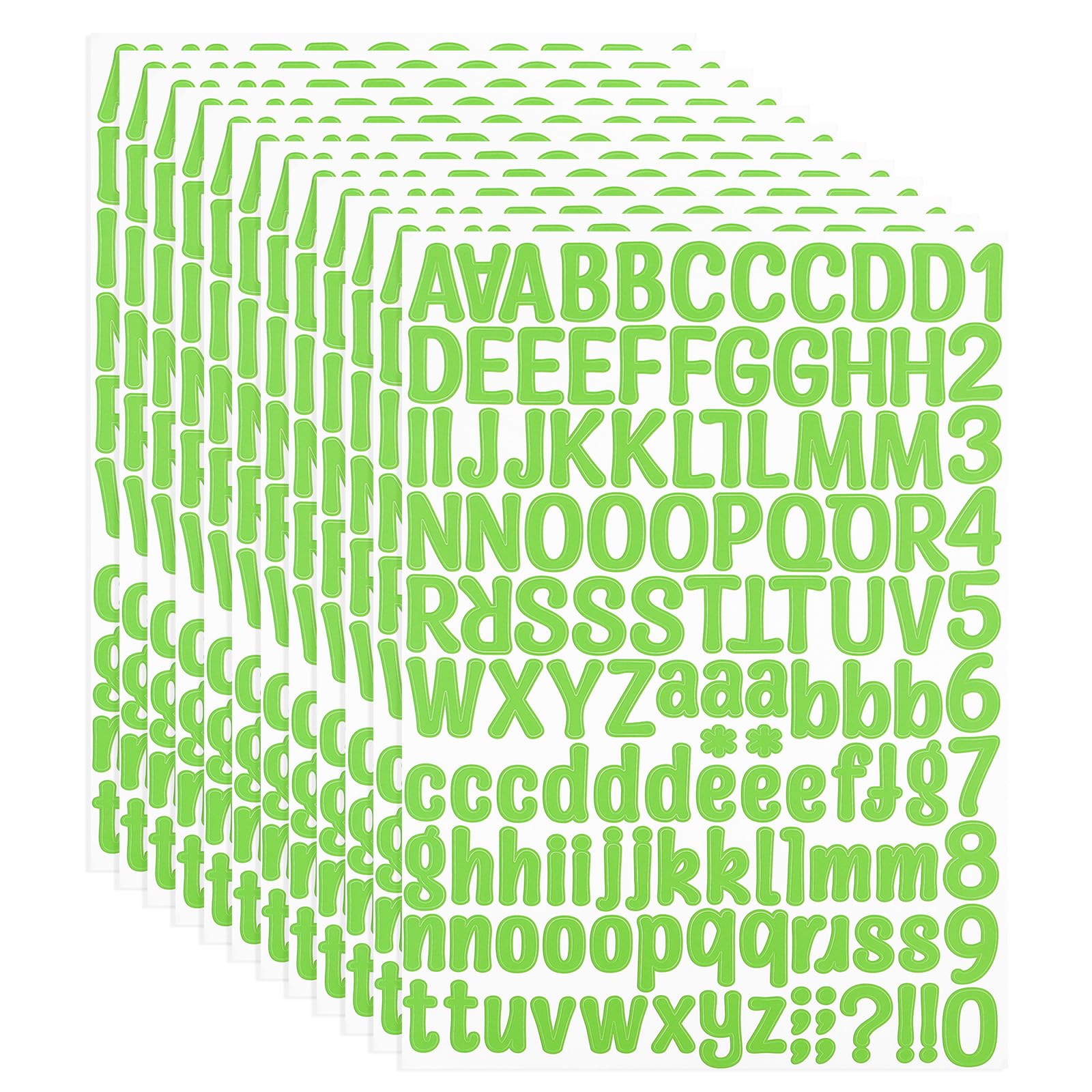 AUTOCOLLANTS DE LETTRES Colorées 50 Feuilles Lettre Autocollants En