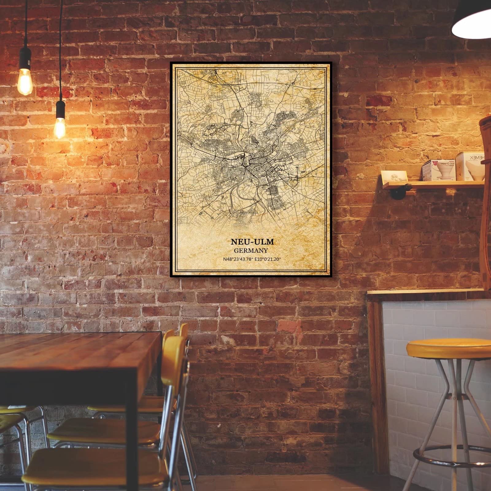 TANOKCRS Lake Village Arkansas USA America Vintage Map Poster Artwork...