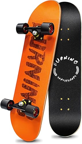 Miniatura 8 de Easy_Way Complete Skateboards- Standard Skateboards for Beginners Kids Boys Girls Teenager- 31''x 8''Canadian Maple Cruiser Pro Skate Board,