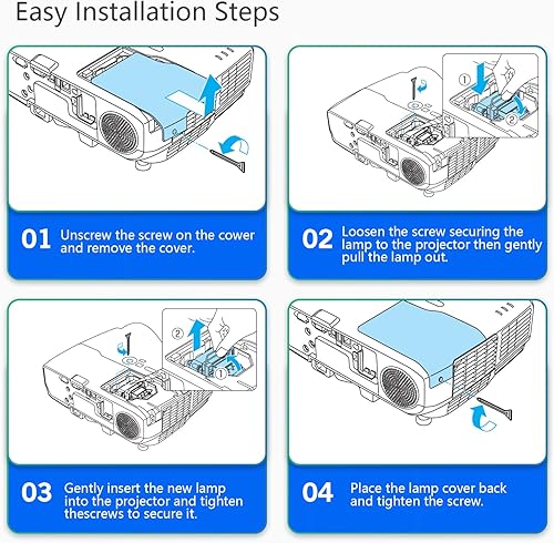 Miniatura 6 de NP20LP 60003130 331-1310 725-10263 BL-FU280C SP.8JR03GC01 Bombilla de repuesto para proyector DELL S500 S500wi para NEC U300X U300XG U310WG U310WG