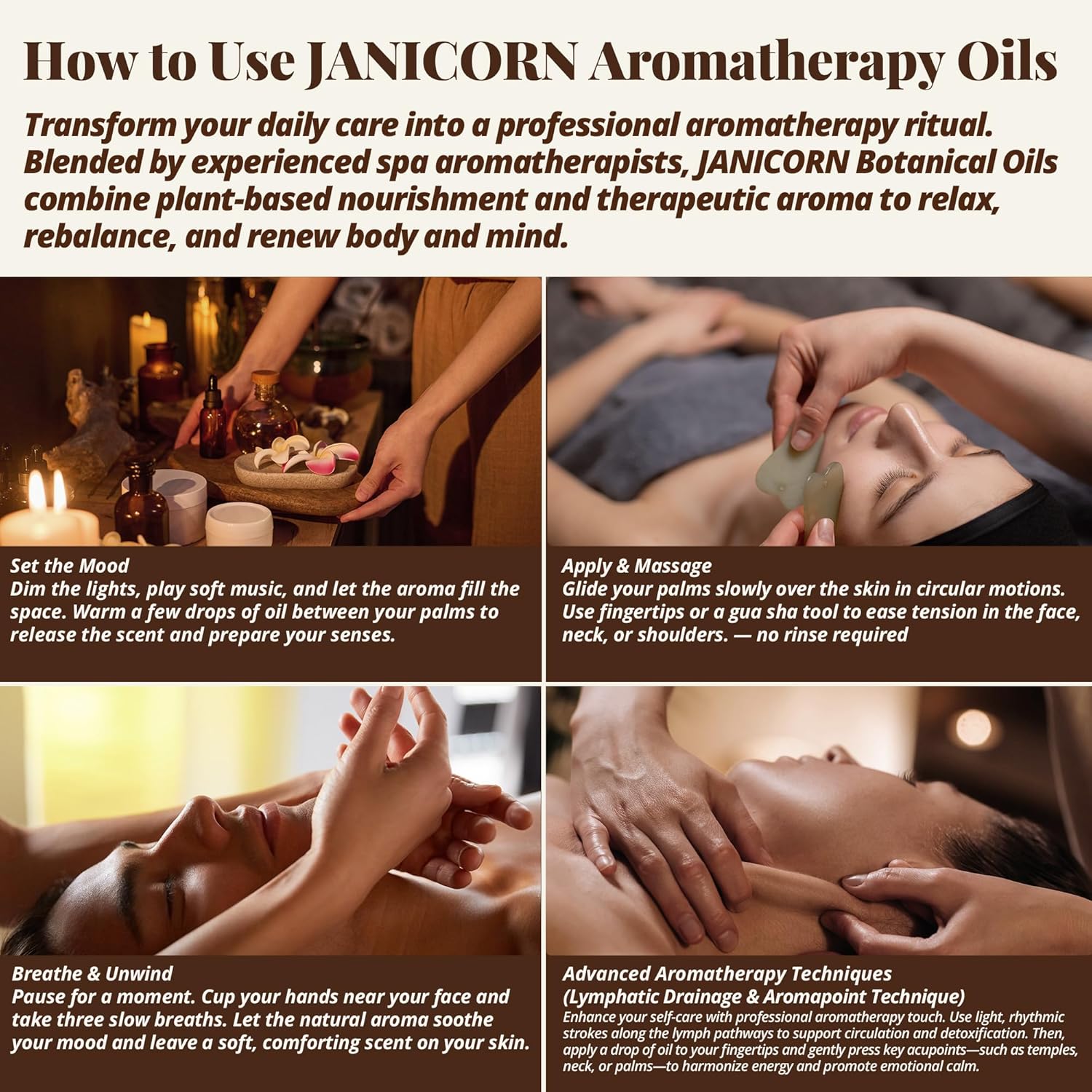 Forest Rose Aromatherapy Massage Oil – Essential Oil Blend with Jojoba & Sweet Almond Oils, Lightweight Texture for Skin & Body Massage, Clean Woody-Floral Aroma, 1 fl oz / 30 ml - Image 6