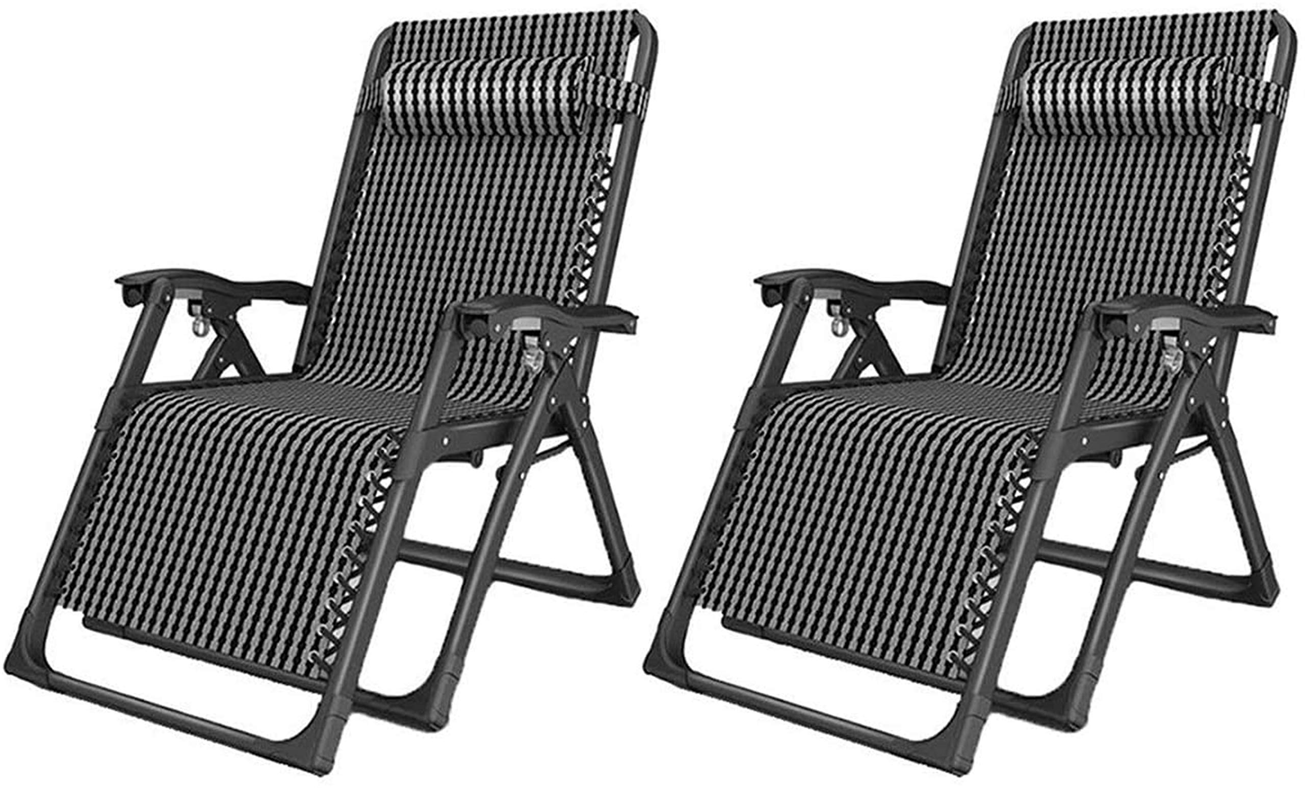 Buy Lightweight Sun Lounger Foldable Garden Chairs Set of 2 Zero Gravity Chair,Sunloungers Deck