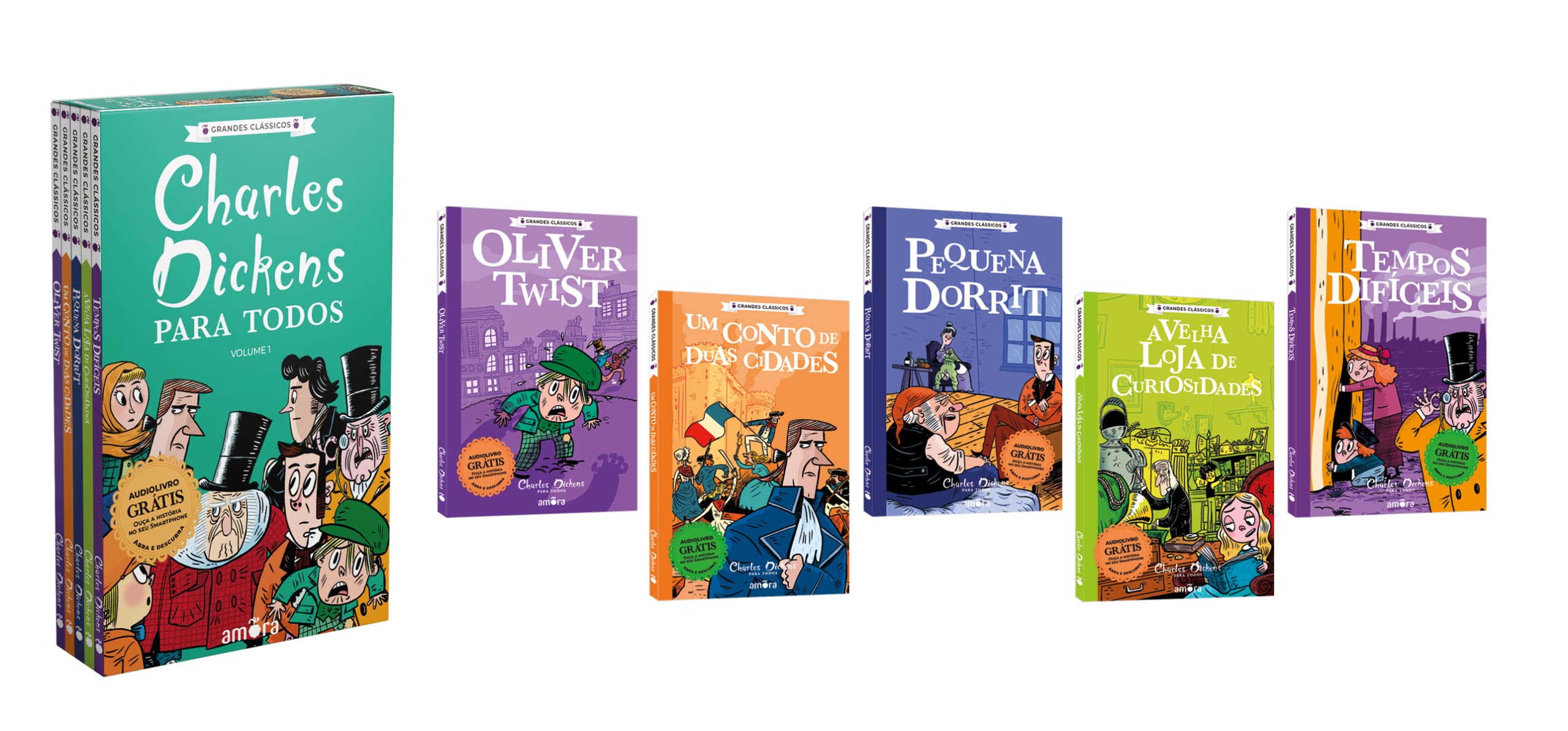 Box Charles Dickens - Volume 01 (com Audiolivro Para Ouvir