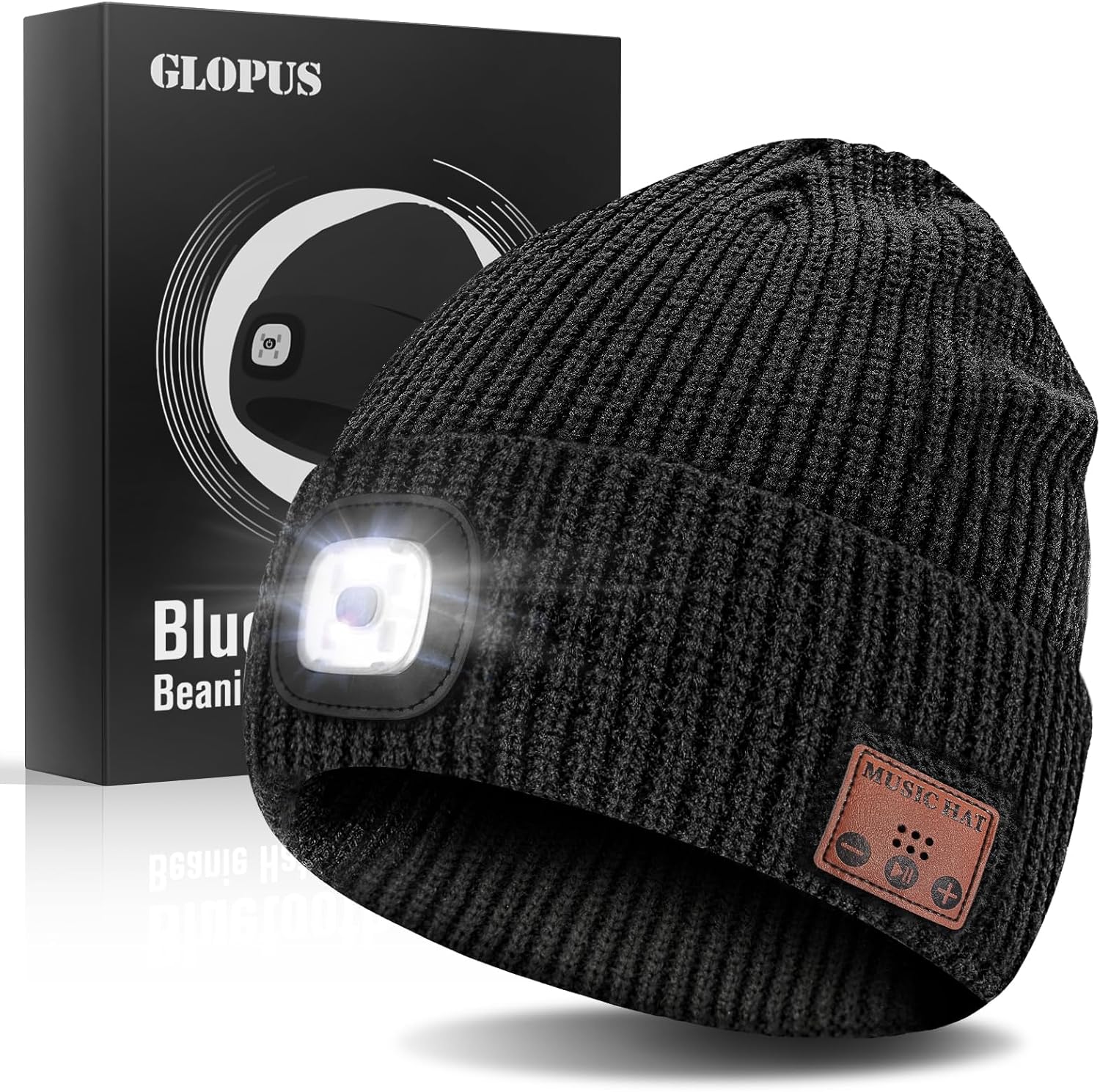 Stocking Stuffers for Adults Men, Bluetooth Beanie Hat with Light, Mens Gifts for Men Dad Him Grandpa Husband Christmas Black Stocking Stuffers for Adults Men, Bluetooth Beanie Hat with Light, Mens Gifts for Men Dad Him Grandpa Husband Christmas Black