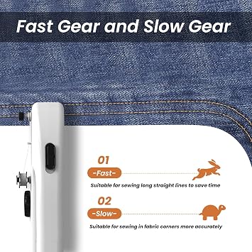Handheld Sewing Machine, Dual Speed Portable Stitch for Beginners