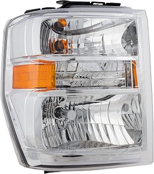 Evan Fischer Passenger Side Headlight Compatible with 2008-2014 Ford E-150, 2008-2014 E-250, 2008-2014 E-350 Super Duty & 2018-2019 E-350 Super Duty - FO2503249