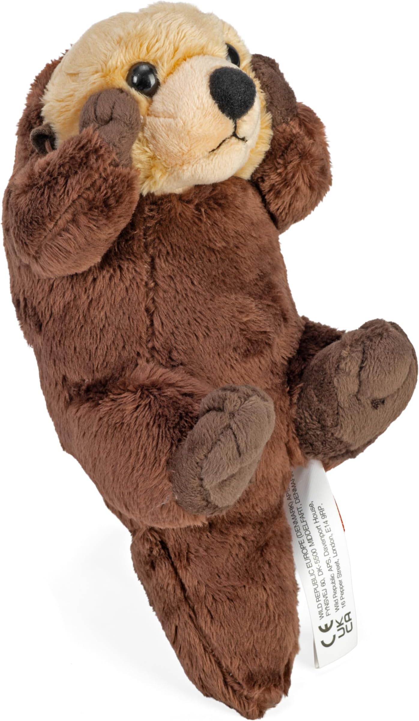 Wild Republic Wild Calls Sea Otter, Authentic Animal Sound, Stuffed Animal, 8 Inches, Gift for Kids, Plush Toy, Fill is Spun Recycled Water Bottles
