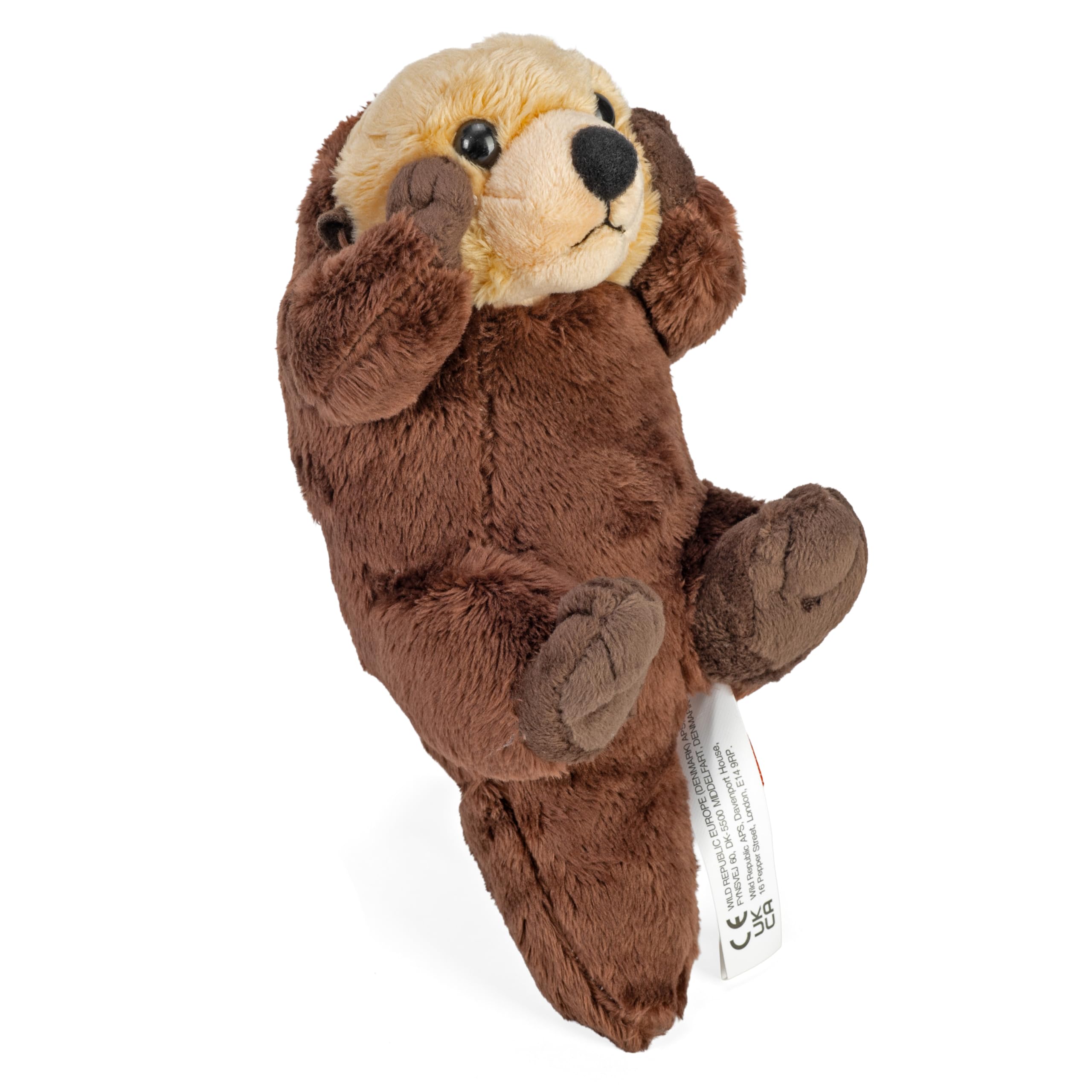 Wild Republic Wild Calls Sea Otter, Authentic Animal Sound, Stuffed Animal, 8 Inches, Gift for Kids, Plush Toy, Fill is Spun Recycled Water Bottles