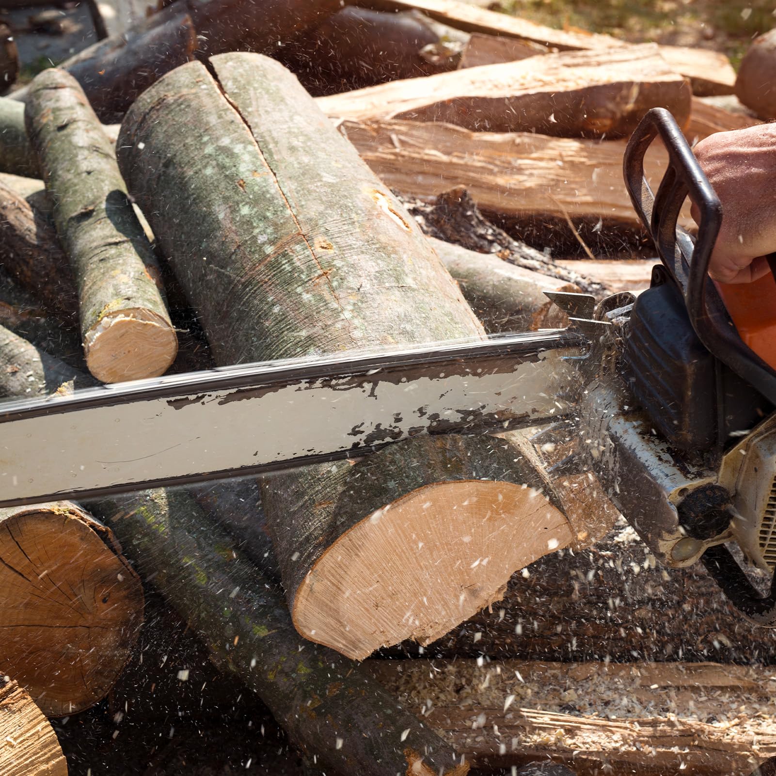 4 sztuki łańcucha do piły 50 cm, podziałka 1,5 mm, 76 ogniw napędowych, łańcuch do piły łańcuchowej, kompatybilny z Timberpro, Timbertech, Husqvarna, Stihl