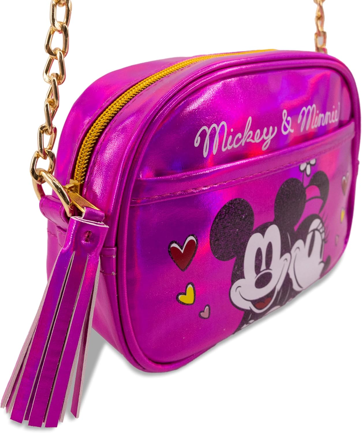 Disney Sanrio Bluey Purse Crossbody Handbag for Women | Metallic Vinyl Women's Shoulder Handbag image 4