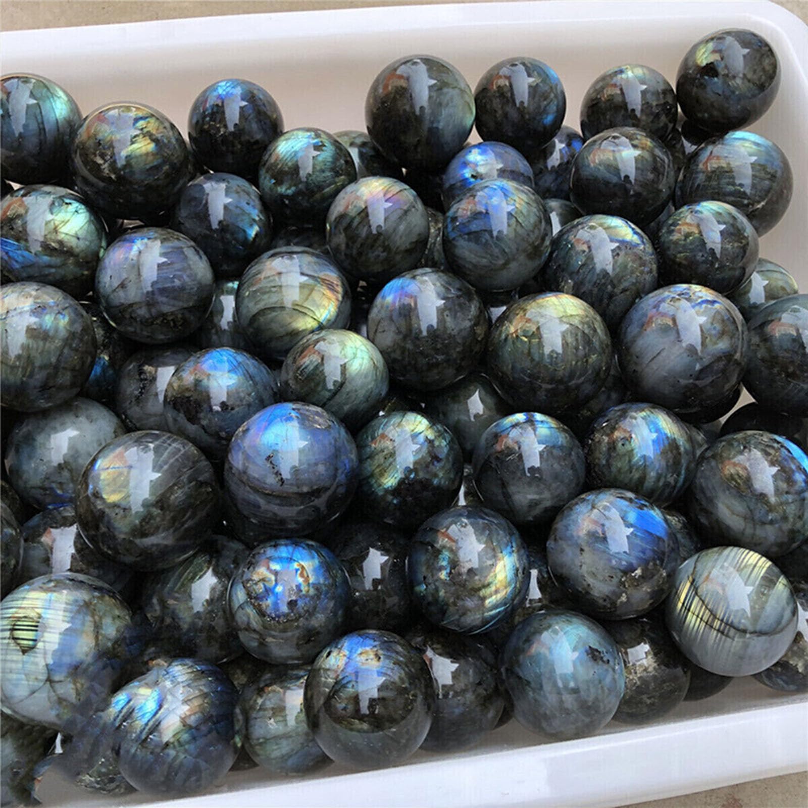 Sfera di Cristallo di Quarzo, Pietra Potente for guarigione(6.5~7cm)