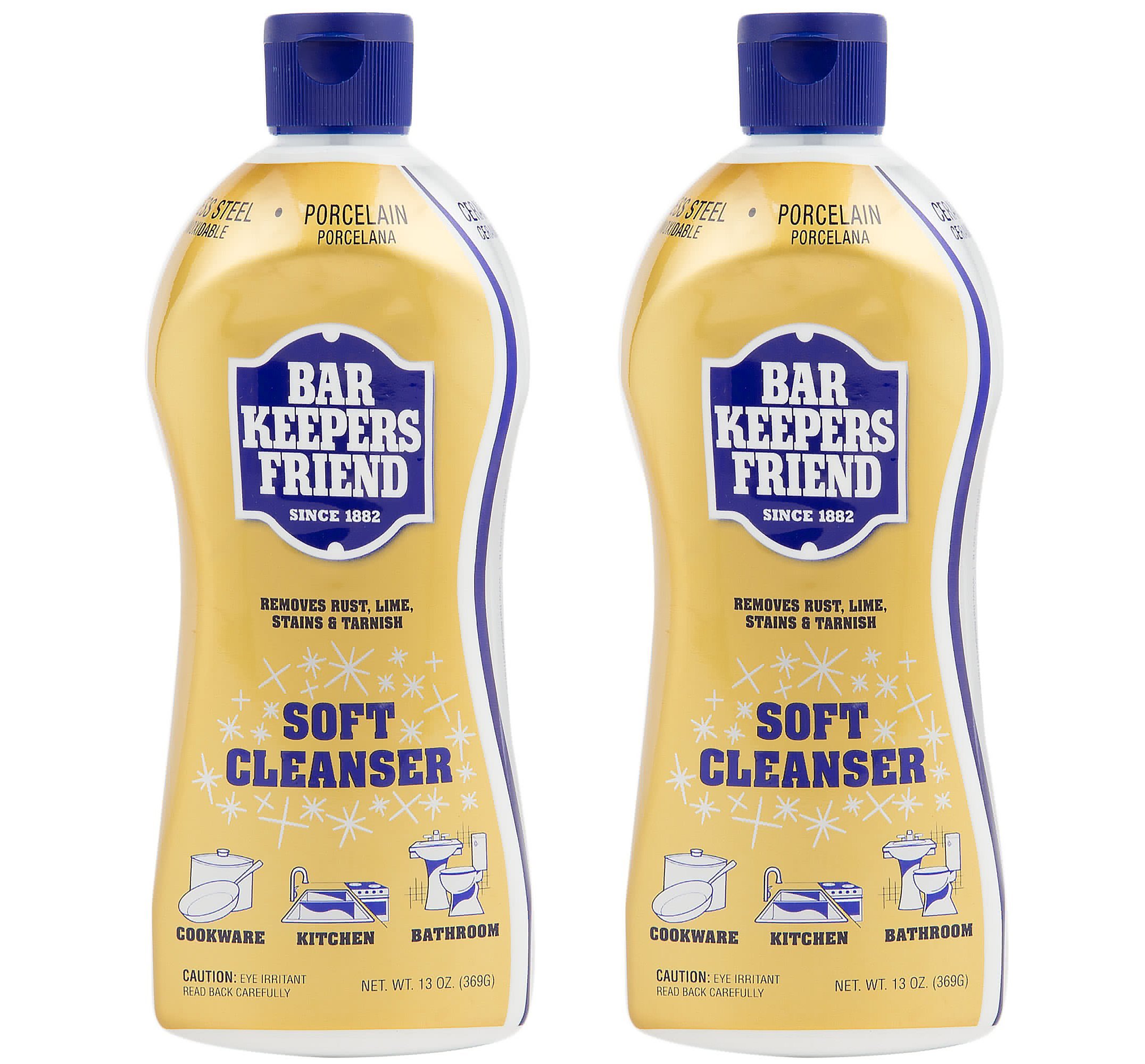 Bar Keepers Friend Soft Cleanser Premixed Formula | 13-Oz Each | (2-Pack)