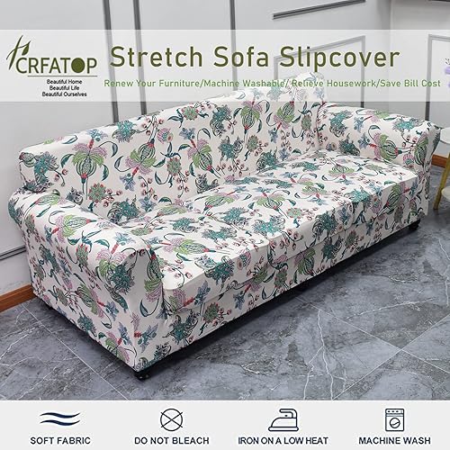 Miniatura 2 de CRFATOP Fundas para sillas suaves de 2 piezas para perros, fundas elásticas para sillón de 1 plaza, fundas de muebles de sofá lavables con 1 funda