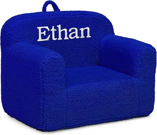 Miniatura 80 de Delta Children Sherpa Cozee Chair - Silla de espuma para niños a partir de 18 meses, color azul polvo Azul polvoriento,Crema,Rosa