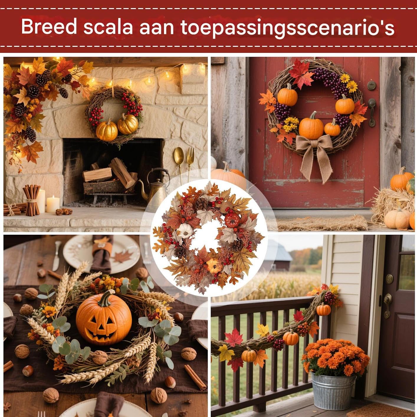 Herbstkranz Türkranz Für Thanksgiving