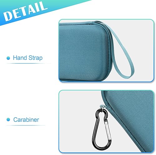 Vista 4 de BOVKE Estuche de transporte para altavoz portátil Tribit StormBox Flow Bluetooth, bolsillo de malla adicional para altavoces Bluetooth, cargador