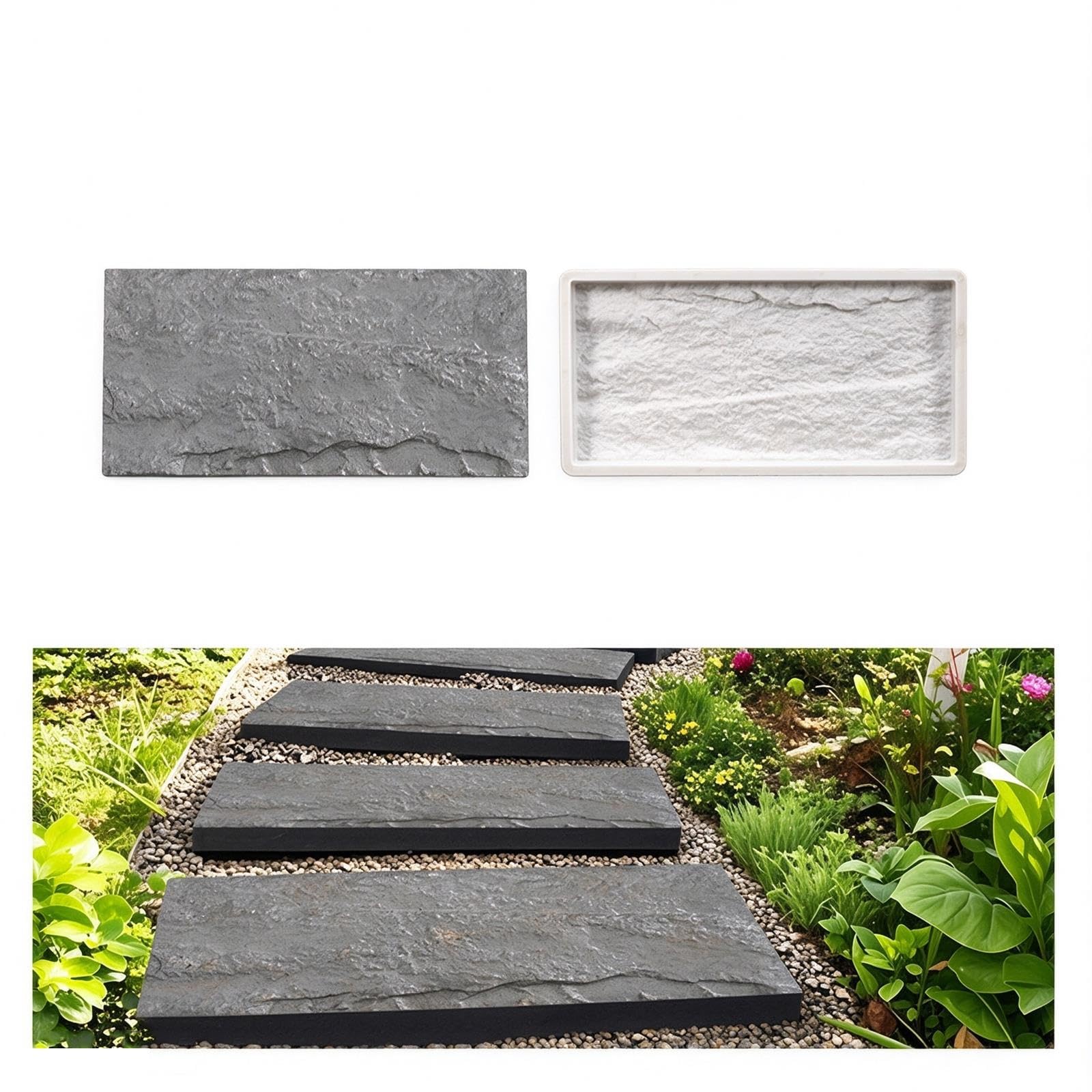 Moldes cuadrados de plástico para adoquines de hormigón