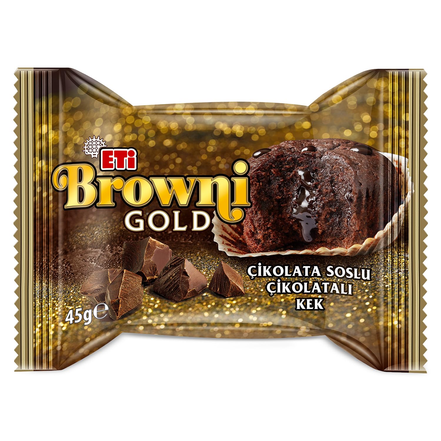 Eti Browni Gold Çikolata Soslu Çikolatalı Kek 45 g