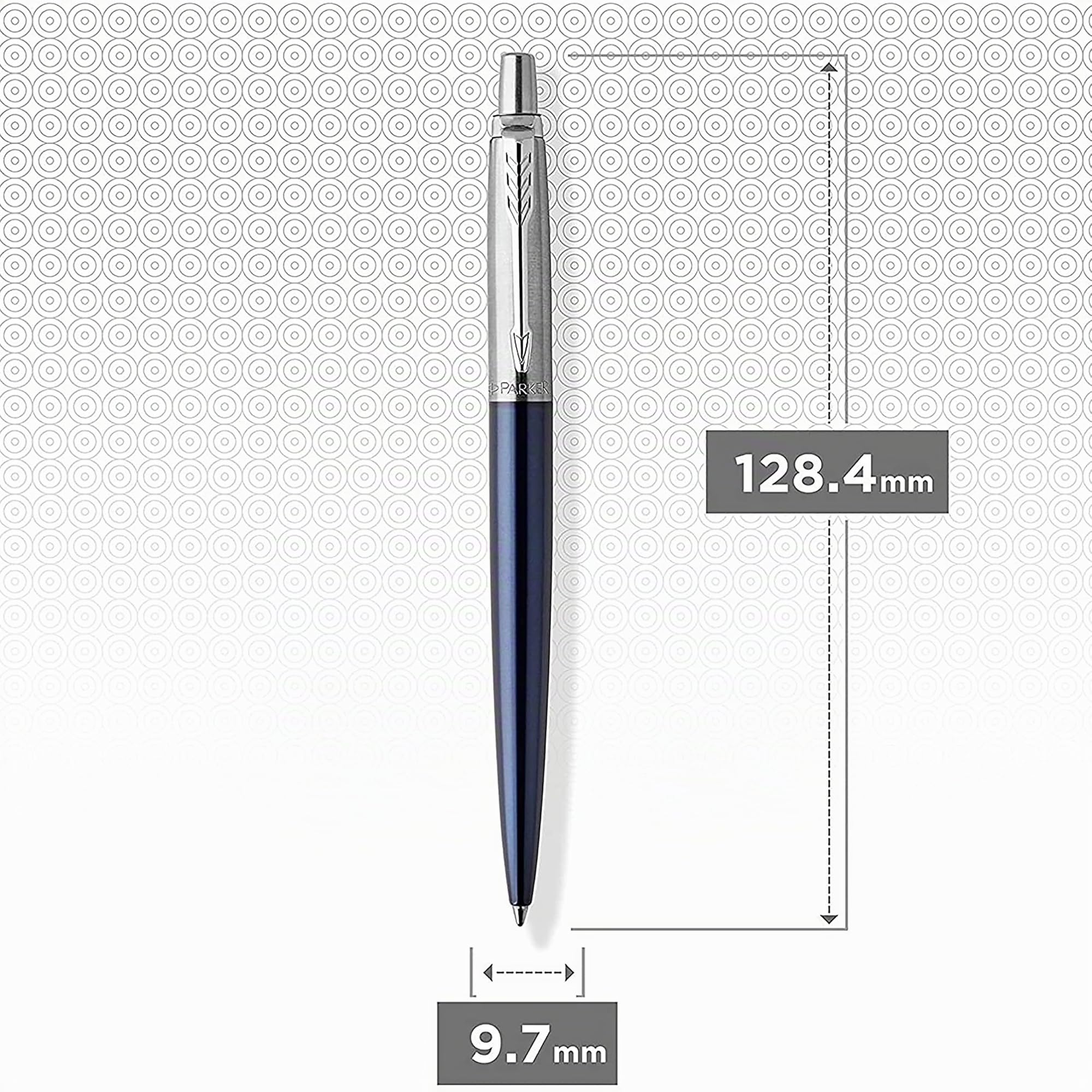 Parker Jotter Penna a Sfera Punta Media Nero 2 Pezzi Confezione Regalo Acciaio Inossidabile