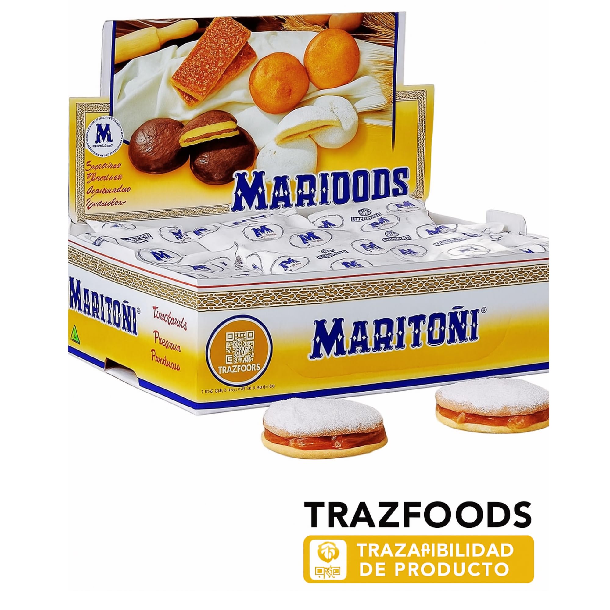 Maritoñi | Meriendas Artesanales Tradicionales | Dulce Típico de Granada | Paquete de 25 Unidades