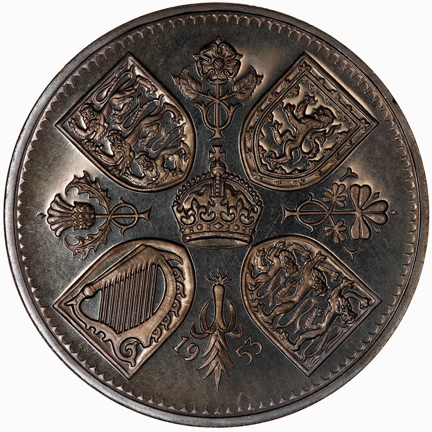 1953 I Crown Coin Issued In Honor of Queen Elizabeth II Ascension