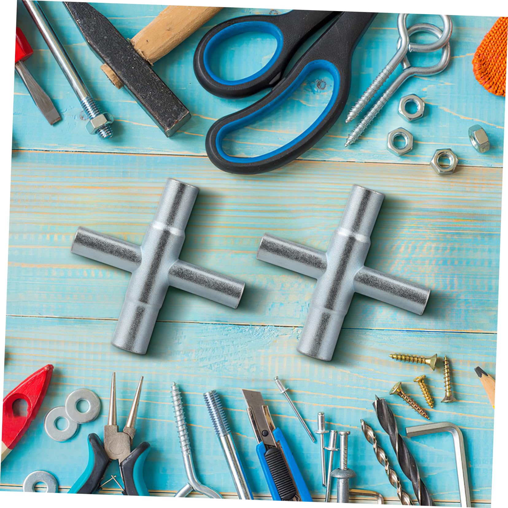 Amazon.co.jp: TOVINANNA 2個水栓用スピ 製 水 閉 工具 蛇 用